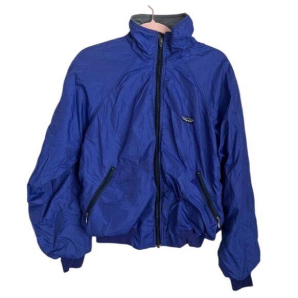 Patagonia Royal Blue Zip-Up Bomber Jacket - Picture 1 of 8